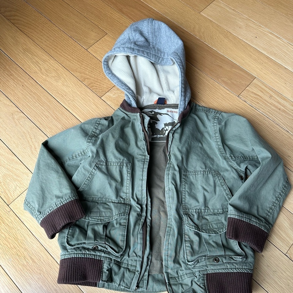 Baby Gap Green Hooded Jacket toddler 5